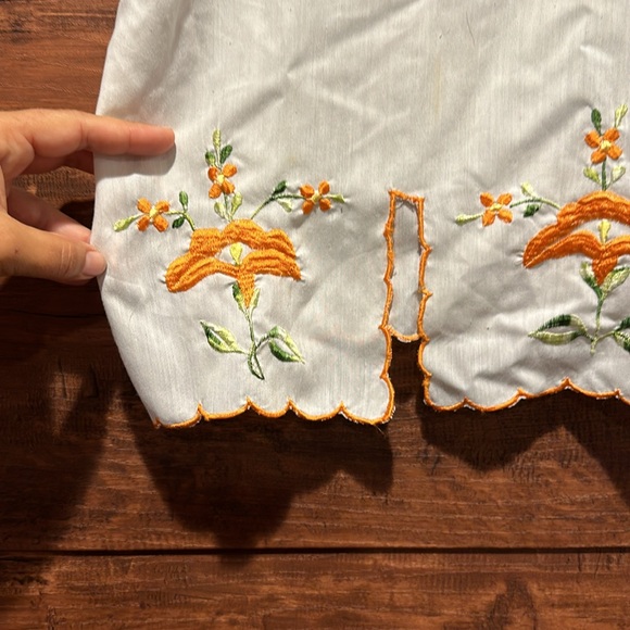 HIPPIE BOHO MEXICAN 1970s Vintage EMBROIDERED TUNIC TOP BLOUSE (#47) - Picture 2 of 7